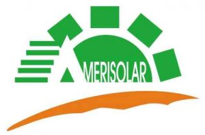 Logo Amerisolar figura sol color verde